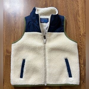 NWT Boys Cotton Traders Sherpa Colorblock Vest Sz 4-5T